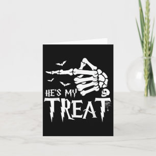 Grappig Halloween kostuum paar Skeleton Matching S Kaart