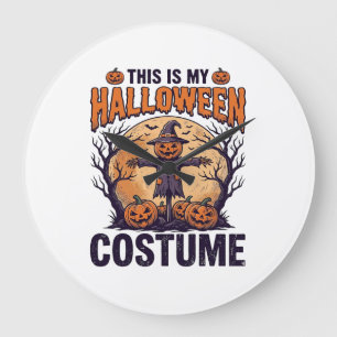Grappig Halloween Kostuum Pompoen Heks Shirt Ontwe Grote Klok