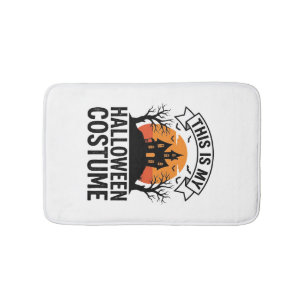 Grappig Halloween Kostuum Spokenhuis Vintage T-shi Badmat