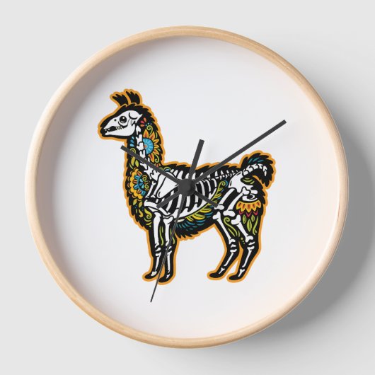 Grappig Halloween Llama Skelet Graphic - (Voorkant)
