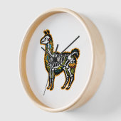 Grappig Halloween Llama Skelet Graphic - (Hoek)