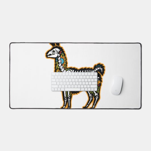 Grappig Halloween Llama Skelet Graphic - Bureaumat (Keyboard & Muis)