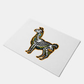 Grappig Halloween Llama Skelet Graphic - Deurmat (Schuin)