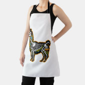 Grappig Halloween Llama Skelet Graphic - Schort (Insitu)