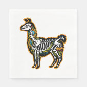Grappig Halloween Llama Skelet Graphic - Servet (Voorkant)