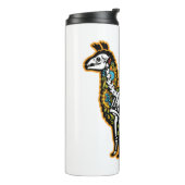 Grappig Halloween Llama Skelet Graphic - Thermosbeker (Gedraaid links)