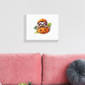 Grappig Halloween Luiaard Sticker Classic T-shirt Canvas Afdruk (Insitu (Woonkamer))