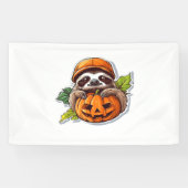 Grappig Halloween Luiaard Sticker Classic T-shirt Spandoek (Horizontaal)
