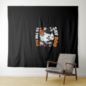 Grappig Halloween Nurse Ghost T-Shirt - "Zeg Boo t Wandkleed (In Situ (horizontaal))
