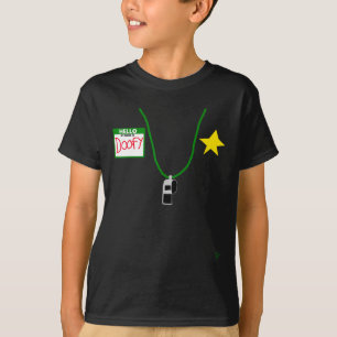 Grappig Halloween Officer T-shirt - Doofy Kostuum