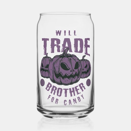 Grappig Halloween pompoen glas (Voorkant)