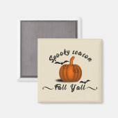 Grappig Halloween pompoen seizoen is hier Magneet (Voorkant / Achterkant)