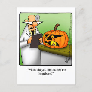 Grappig Halloween Pumpkin Humor Briefkaart