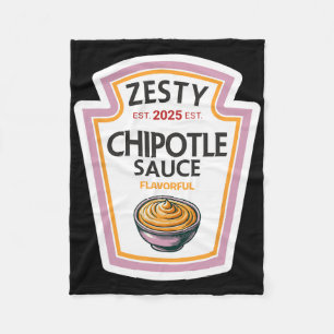 Grappig Halloween Shirt 2025 Gift Zesty Chipotle S Fleece Deken