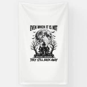 Grappig Halloween-shirt Spookseizoen Wegloopontwer Spandoek