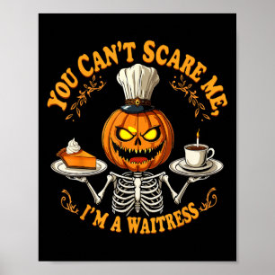 Grappig Halloween-skelet Je Kunt Me Niet E Ik Ben Poster