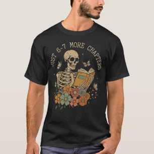 Grappig Halloween Skelet Leest Boek 67 Memes T-shirt
