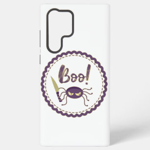 Grappig Halloween spinnenkarakter met meshand Samsung Galaxy Hoesje
