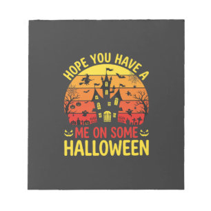 Grappig Halloween Spoken Huis Me Op Sommige Ontwer Notitieblok