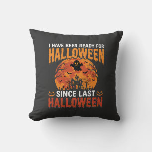 Grappig Halloween Spoken Huis Spook Maan Ontwerp Kussen
