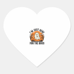 Grappig Halloween-spook alleen hier voor de Boos-s Hart Sticker