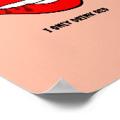 Grappig Halloween Spooky Vampire Poster Printable (Hoek)