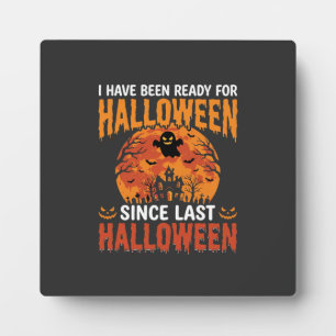 Grappig Halloween Spukhuis Spook Maan Ontwerp Fotoplaat