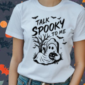 Grappig Halloween Tshirt - Praat Spooky voor mij