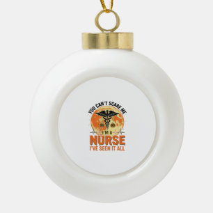 Grappig Halloween Verpleegster Vintage Medisch Ont Keramische Bal Ornament