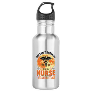 Grappig Halloween Verpleegster Vintage Medisch Ont Waterfles