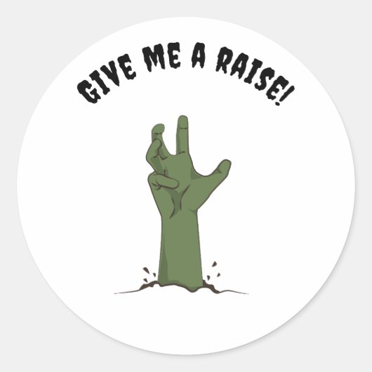 Grappig Halloween werk Sticker (Voorkant)