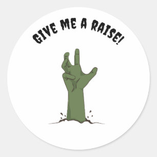 Grappig Halloween werk Sticker