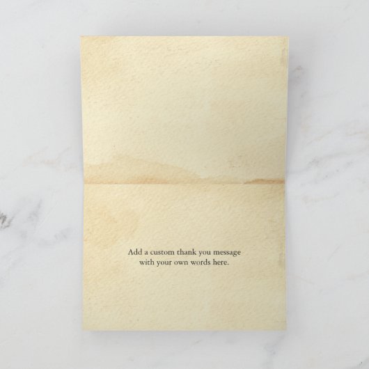 Grappig  Hand Custom Bericht Bedankt (Binnen)