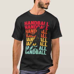 Grappig handbal retro vintage ontwerp voor handbal t-shirt