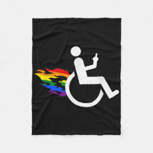 Grappig Handicaps Gehandicapt Lesbisch Amputatie L Fleece Deken