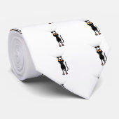 Grappig, hang op kat stropdas (Opgerold)