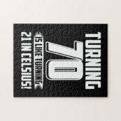 Grappig Happy 70th Birthday Legpuzzel (Horizontaal)
