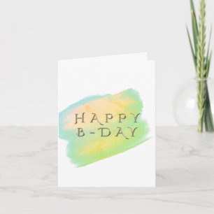Grappig Happy B-day Birthday Kaart