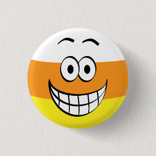 Grappig, Happy Candy Corn Halloween Ronde Button 3,2 Cm