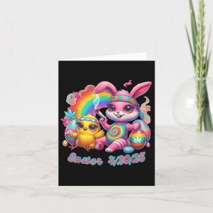 Grappig Happy Easter Bunny Chick Roken Wiet Kaart