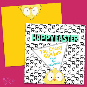 Grappig "Happy Easter, jij gekke kip" Easter Feestdagenkaart