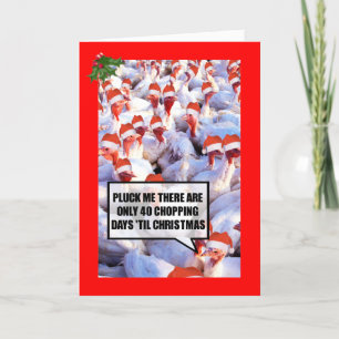 Grappig Happy Kerstfeest Feestdagen Kaart