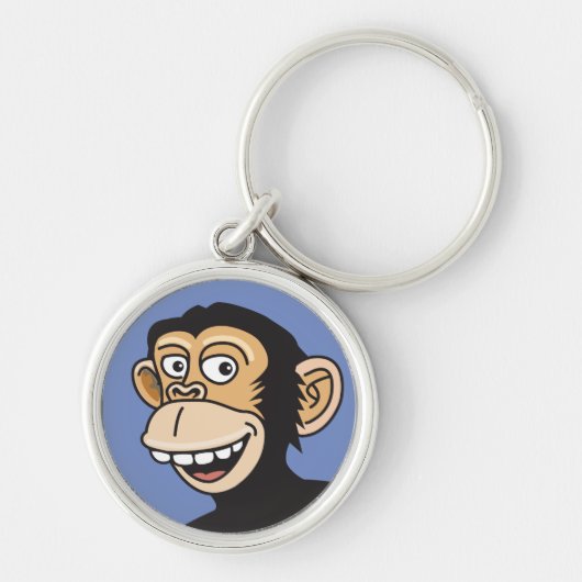 Grappig "Happy Monkey" Sleutelhanger (Voorkant)