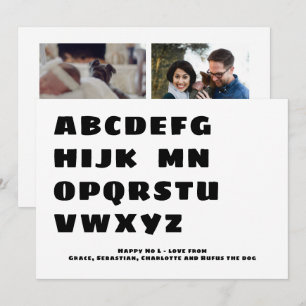 Grappig Happy No L (Noel) Photo Persoonlijke Kaart