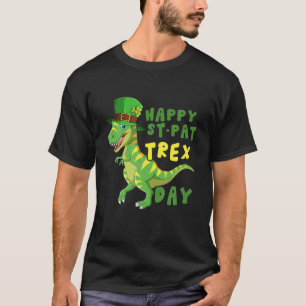 Grappig Happy St-Pat Rex Day Feeling Lucky St. Pat T-shirt