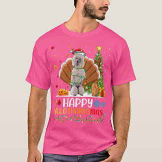 Grappig Happy Standard Dog HelloBedanktMas T-shirt