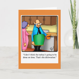 grappig Happy Thanksgiving Humor Groet Kaart