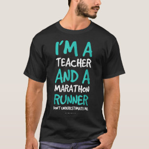 Grappig hardlopen is hardlopen leraar marathon ges t-shirt