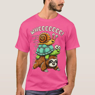 Grappig Hardlopen Rijden Schattig Dierenliefhebber T-shirt