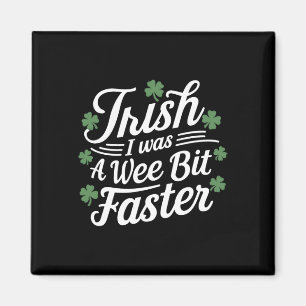 Grappig hardlopen St Patrick's Day Iers Ik was een Magneet
